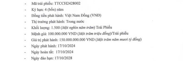 Đầu tư Thành Thành Công huy động thêm 150 tỷ đồng trái phiếu- Ảnh 1.