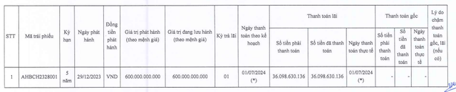 Vừa báo lỗ bán niên, chủ dự án Khu đô thị mới Trung Minh B phát hành thêm 400 tỷ đồng trái phiếu- Ảnh 1.