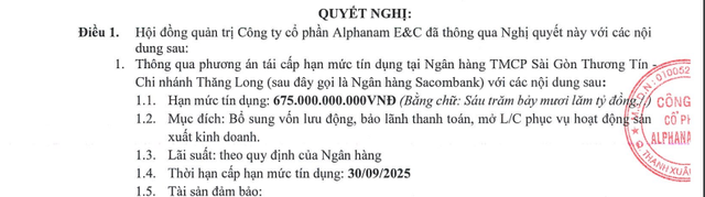 Alphanam E&C dự định mang loạt bất động sản thế chấp tại ngân hàng- Ảnh 1.