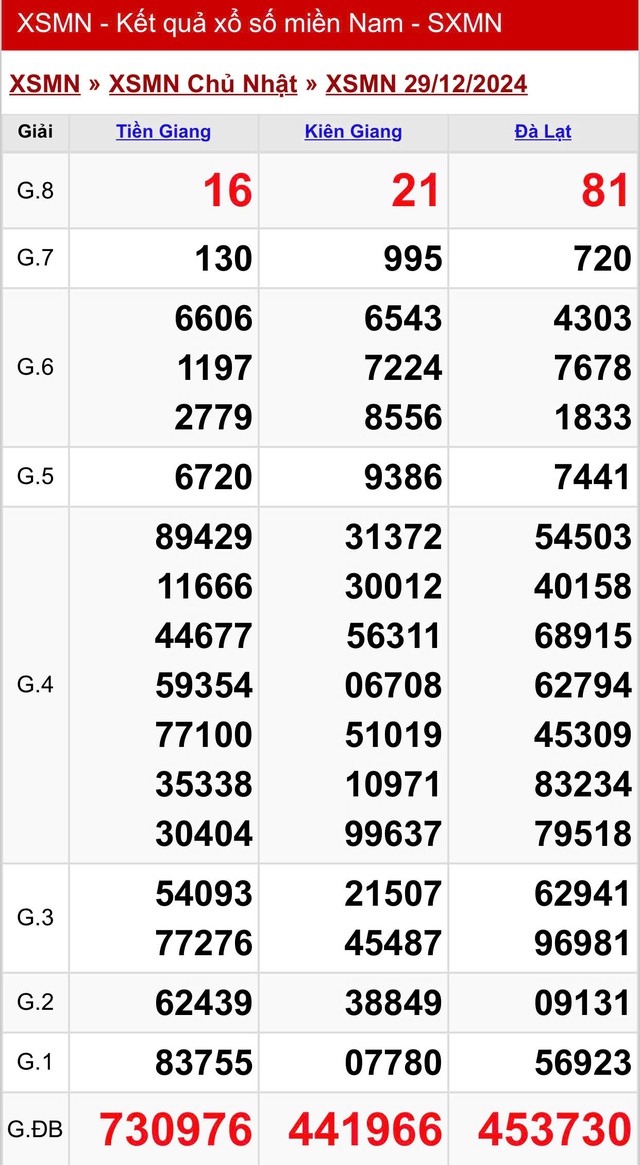 Kết quả XSMN hôm nay ngày 29/12/2024- Ảnh 2.