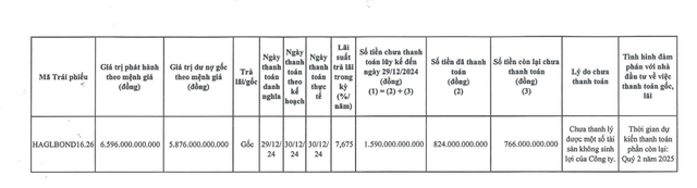 HAGL đã thanh toán hơn 1.000 tỷ đồng trái phiếu- Ảnh 1.