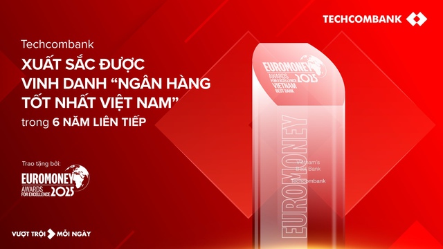Techcombank lần thứ 6 liên tiếp được Euromoney vinh danh “Ngân hàng tốt nhất Việt Nam” - Ảnh 1.