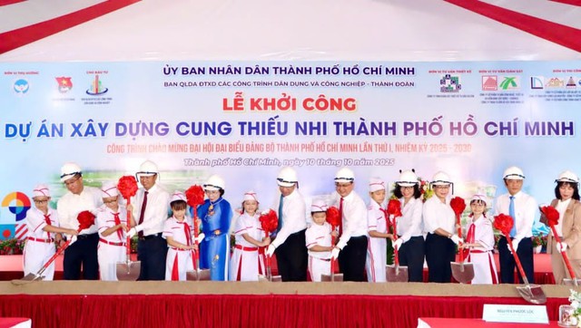 Chính thức khởi công xây dựng Cung thiếu nhi cao 10 tầng, quy mô hơn 1.100 tỷ đồng tại TP.HCM- Ảnh 1. Chính thức khởi công xây dựng Cung thiếu nhi cao 10 tầng, quy mô hơn 1.100 tỷ đồng tại TP.HCM- Ảnh 1.