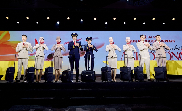 Lộ diện đồng phục của dàn tiếp viên, cơ trưởng, cơ phó Sun Phuquoc Airways - Ảnh 3.
