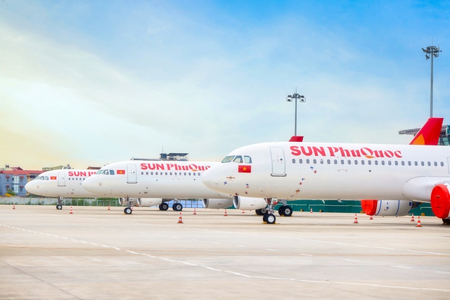 Sun PhuQuoc Airways chính thức ra mắt, ký kết với 3 ngân hàng lớn để mua thêm hàng chục máy bay- Ảnh 1. Sun PhuQuoc Airways chính thức ra mắt, ký kết với 3 ngân hàng lớn để mua thêm hàng chục máy bay- Ảnh 1.