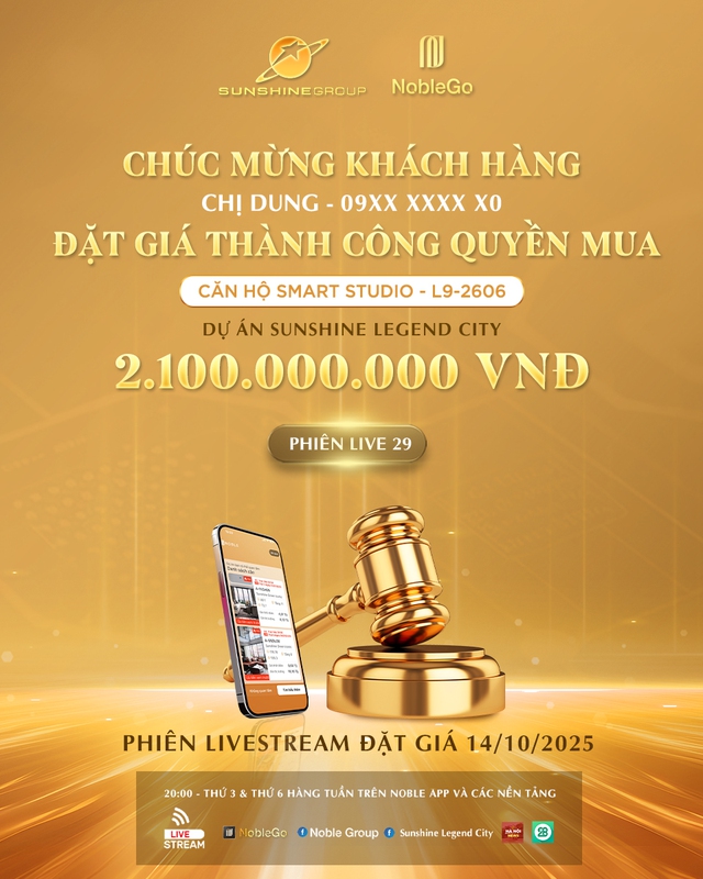 Livestream tối 14/10: Sunshine Legend City ghi điểm với giải pháp "né nắng đón gió" và bộ sưu tập căn góc view sông Hồng - Ảnh 1.