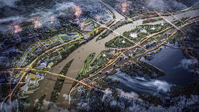 Hà Nội “kích hoạt” siêu đại lộ cảnh quan sông Hồng 300.000 tỷ đồng, quy tụ nhiều “ông lớn” Đèo Cả - Văn Phú Invest, MIK Group, VPBank mục tiêu tạo nên kỳ tích - Ảnh 1.