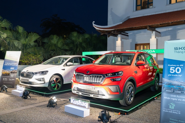 Skoda đem 2 mẫu xe Kushaq và Slavia giới thiệu cộng đồng người Séc tại Việt Nam - Ảnh 1.