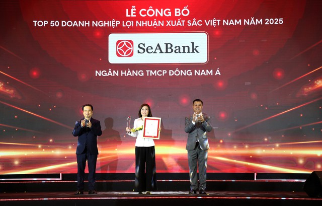 SeABank lần thứ 6 được vinh danh trong Top 50 doanh nghiệp có lợi nhuận xuất sắc nhất Việt Nam năm 2025 - Ảnh 1.