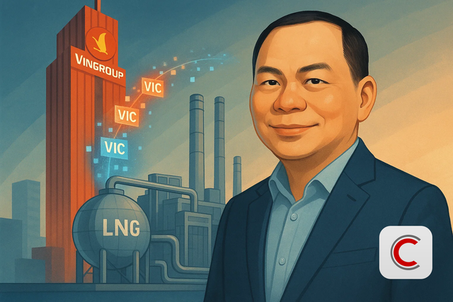 Tỷ phú Phạm Nhật Vượng góp thêm lượng cổ phiếu trị giá hơn 10.000 tỷ đồng vào công ty sản xuất điện LNG - Ảnh 1.
