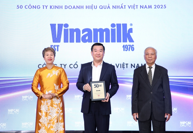 Vinamilk lần thứ 14 liên tiếp được vinh danh Top 50 công ty kinh doanh hiệu quả nhất Việt Nam - Ảnh 1.
