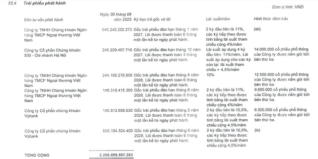 Văn Phú huy động 135 tỷ đồng trái phiếu, được đảm bảo bằng cổ phần của Chủ tịch Tô Như Toàn - Ảnh 1.