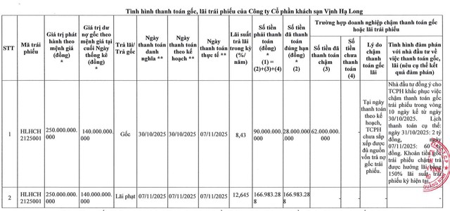 Chủ khách sạn The Holiday Hạ Long thanh toán một phần trái phiếu - Ảnh 1.