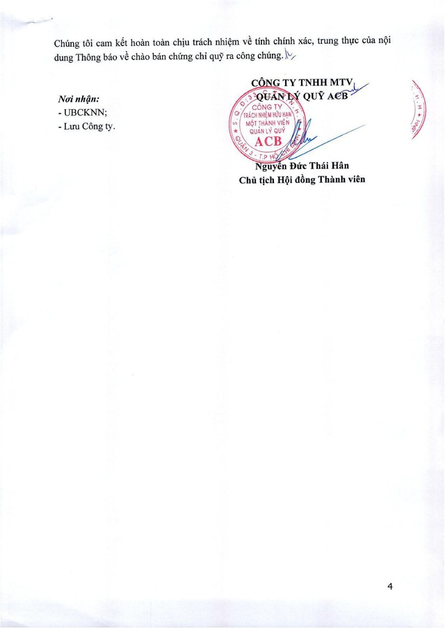 Công ty TNHH MTV Quản lý Quỹ ACB ("ACBC") thông báo chào bán chứng chỉ Quỹ ACBC-BGF ra công chúng - Ảnh 4.