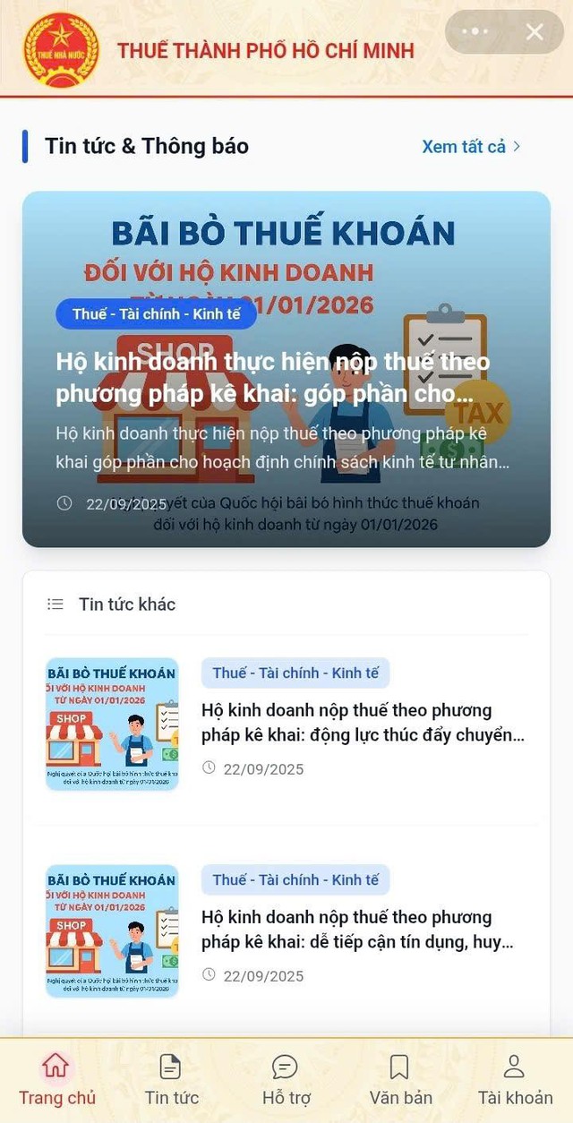 Thuế TP.HCM có thông báo quan trọng với hàng trăm nghìn hộ kinh doanh, người nộp thuế trên địa bàn- Ảnh 2.