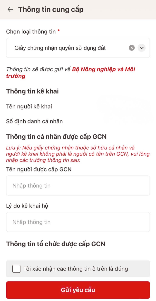 Cách nộp sổ đỏ trên VNeID mới nhất, người dân cả nước cần biết để làm ngay- Ảnh 5. Cách nộp sổ đỏ trên VNeID mới nhất, người dân cả nước cần biết để làm ngay- Ảnh 5.