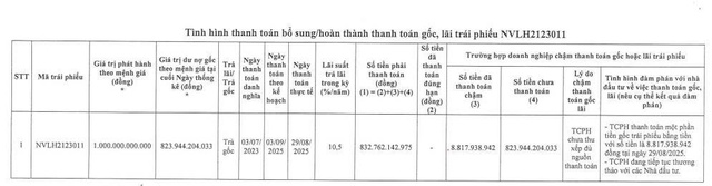 Novaland ‘khất nợ’ gần 824 tỷ đồng gốc trái phiếu - Ảnh 2.