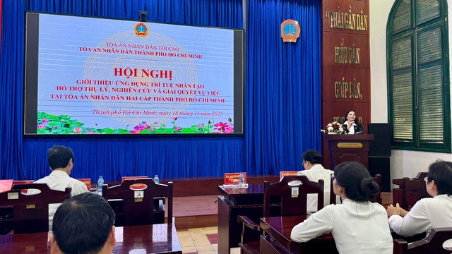 AI lần đầu bước chân vào tòa án TP.HCM: Hỗ trợ giải quyết 'núi' hàng trăm nghìn vụ án mỗi năm - Ảnh 1.