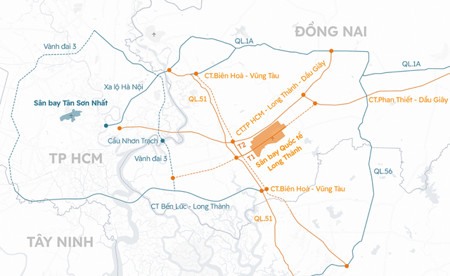 Các tuyến đường nối thẳng đến sân bay Long Thành đồng loạt tiến nhanh về đích  - Ảnh 1.