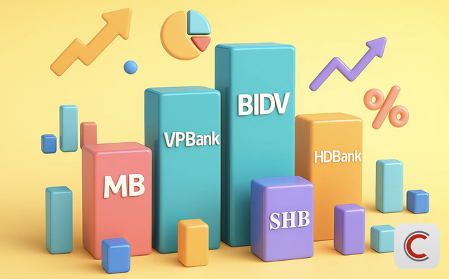 So kè tổng tài sản của ngân hàng: Lần đầu tiên có nhà băng cán mốc tài sản 3 triệu tỷ đồng, 'sao đổi ngôi' giữa VPBank và Techcombank - Ảnh 1.