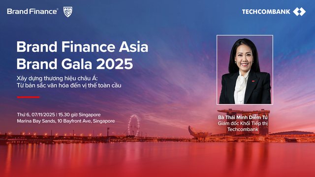 Giám đốc Khối Tiếp thị ngân hàng Techcombank sẽ tham gia đối thoại tại Diễn đàn Thương hiệu hàng đầu châu Á - Ảnh 1.