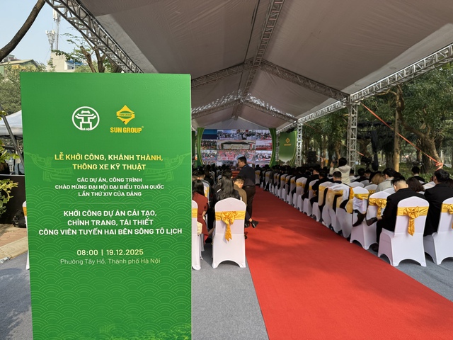 Sun Group đầu tư dự án công viên hai bên sông Tô Lịch quy mô 4.665 tỷ đồng ra sao?- Ảnh 1. Sun Group đầu tư dự án công viên hai bên sông Tô Lịch quy mô 4.665 tỷ đồng ra sao?- Ảnh 1.