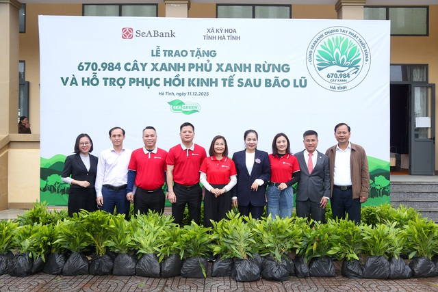SeABank hỗ trợ trồng gần 671 nghìn cây xanh tại Hà Tĩnh, vượt mục tiêu 1 triệu cây xanh - Ảnh 2.