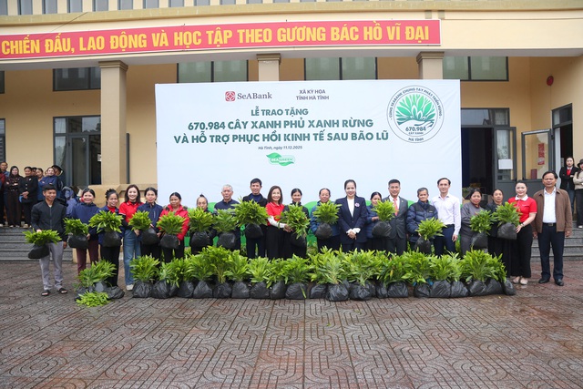 SeABank hỗ trợ trồng gần 671 nghìn cây xanh tại Hà Tĩnh, vượt mục tiêu 1 triệu cây xanh - Ảnh 3.