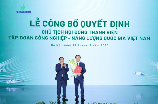 Ông Lê Ngọc Sơn được bổ nhiệm làm Chủ tịch HĐTV PVN - Ảnh 1.