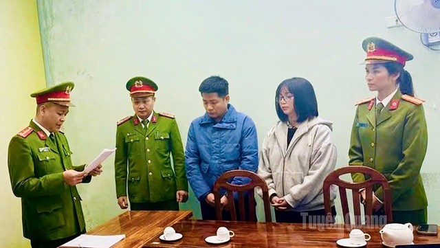 Tạo web giả mạo ngân hàng cho tội phạm lừa đảo tại Campuchia, hai đối tượng bị khởi tố - Ảnh 1.