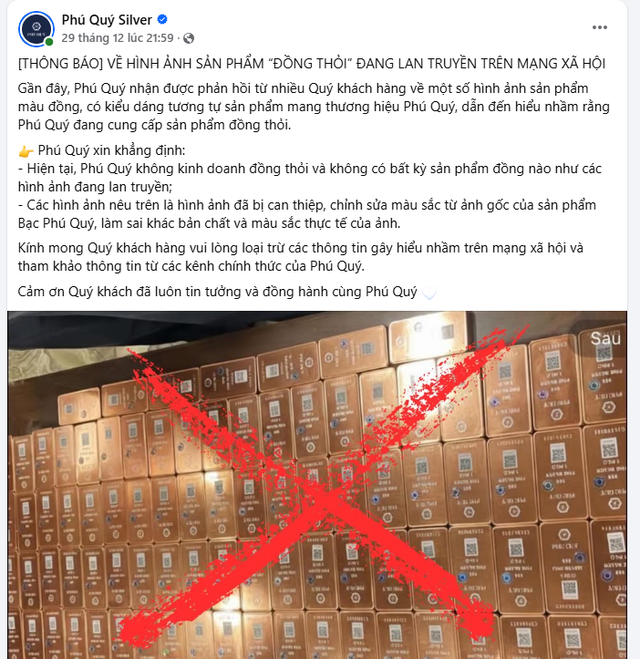 Người mua sản phẩm tại Phú Quý lưu ý: Thông báo khẩn từ doanh nghiệp này - Ảnh 1.