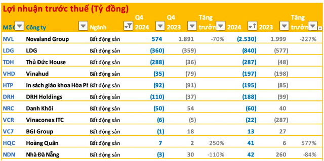 Loạt công ty bất động sản Danh Khôi, Vinahud, DRH Holdings… lỗ đậm, gây "thất vọng" nhất là Novaland: Đặt kế hoạch lãi ngàn tỷ, thực tế lỗ 4.351 tỷ- Ảnh 2. Loạt công ty bất động sản Danh Khôi, Vinahud, DRH Holdings… lỗ đậm, gây "thất vọng" nhất là Novaland: Đặt kế hoạch lãi ngàn tỷ, thực tế lỗ 4.351 tỷ- Ảnh 2.