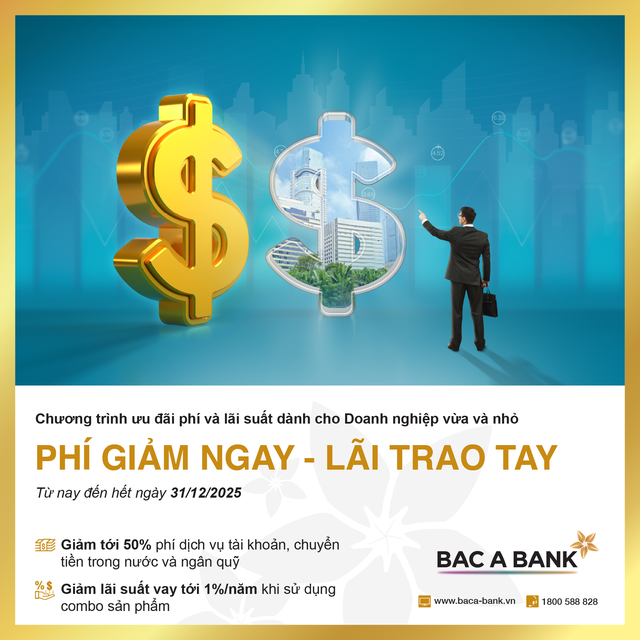 BAC A BANK tung combo ưu đãi giảm phí và lãi vay cho doanh nghiệp vừa và nhỏ- Ảnh 1.