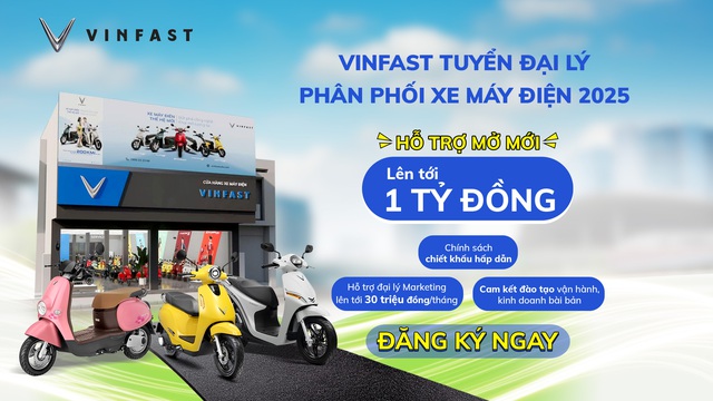 Tỷ phú Phạm Nhật Vượng tuyển đại lý xe máy điện VinFast, cơ hội sinh lời tới 500 triệu đồng/tháng- Ảnh 1.