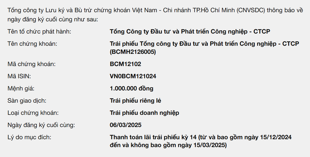 Becamex IDC sắp thanh toán lãi lô trái phiếu 2.500 tỷ đồng- Ảnh 1.