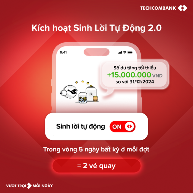 Tiên phong dẫn dắt sinh lời tự động, Techcombank đã hút hơn 2,6 triệu khách hàng cùng mở đầu ra xu hướng tối ưu dòng tiền chờ chi tiêu ngắn ngày - Ảnh 1.