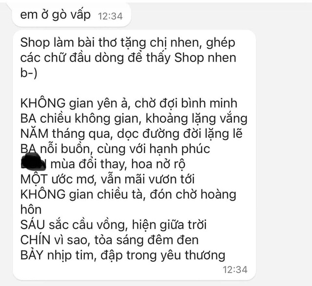Hài hước những kiểu lách luật để gửi số điện thoại trên Shopee: Từ chữ nổi, nói lái, đến cả làm thơ- Ảnh 8. Hài hước những kiểu lách luật để gửi số điện thoại trên Shopee: Từ chữ nổi, nói lái, đến cả làm thơ- Ảnh 8.