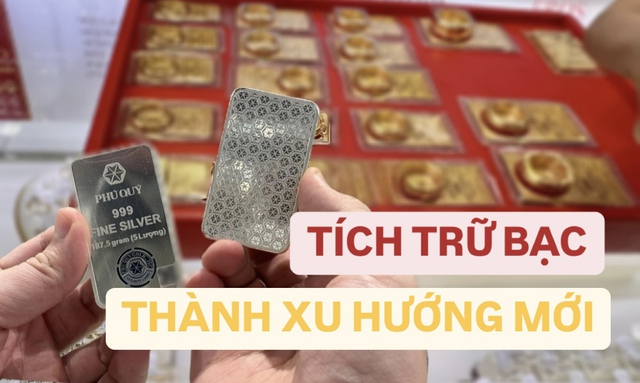 Giá vàng lập đỉnh, nhiều người chuyển hướng tích trữ bạc miếng- Ảnh 1.