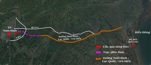 Tuyến đường trị giá 6.000 tỷ sắp hoàn thành, nối trung tâm thành phố Nam Định ra đến tận biển Đông- Ảnh 1.