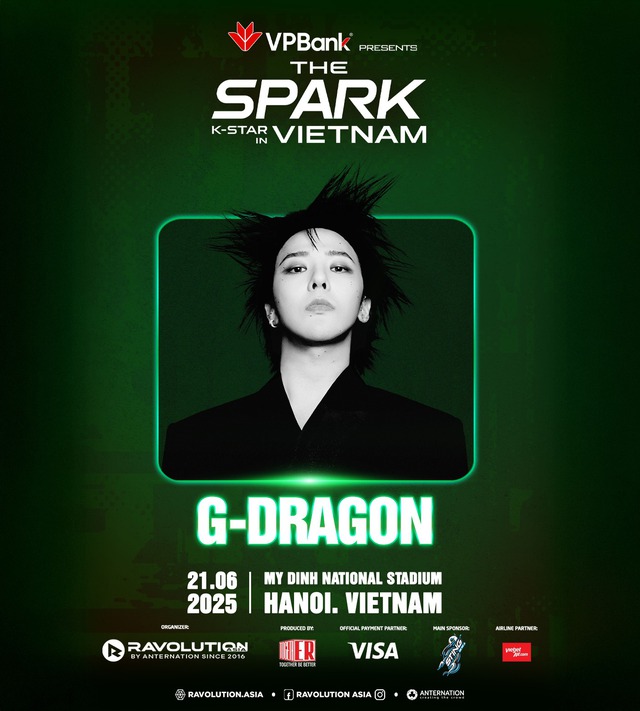 VPBank chơi lớn: Đưa G-Dragon đến Việt Nam vào tháng 6- Ảnh 1. VPBank chơi lớn: Đưa G-Dragon đến Việt Nam vào tháng 6- Ảnh 1.