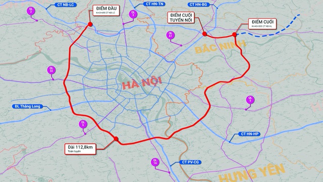 Bất ngờ Hưng Yên: Hai đại dự án vành đai nghìn tỷ chuyển động mạnh, khoảng cách tới Thủ đô chuẩn bị được rút ngắn - Ảnh 1.