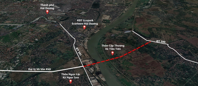 Hải Dương chuẩn bị đầu tư hơn 1.200 tỷ để xây cầu vượt sông Thái Bình nằm ngay sát dự án của Ecopark, thiết kế với kiến trúc mang hình tượng quen thuộc - Ảnh 1.