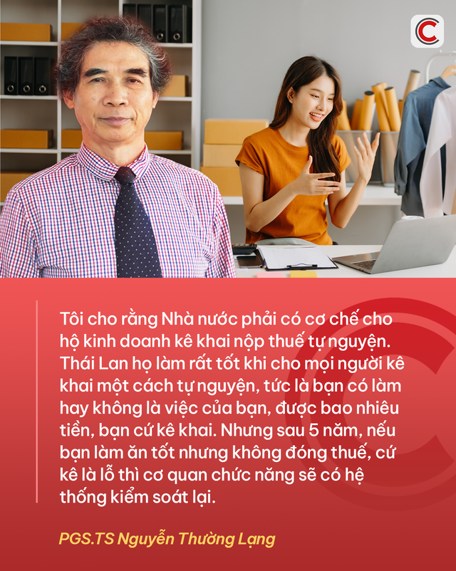 PGS.TS Nguyễn Thường Lạng: Đừng làm khó hộ kinh doanh vì sổ sách và kế toán, nên nghiên cứu phương án kê khai tự nguyện trong vài năm đầu - Ảnh 2.