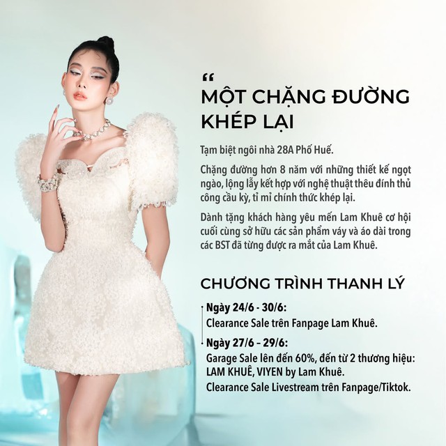 Thương hiệu thời trang nữ chuyên áo dài bất ngờ đóng cửa sau 8 năm hoạt động - Ảnh 1.
