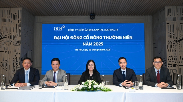 ĐHĐCĐ One Capital Hospitality (OCH): Đặt doanh thu hợp nhất hơn 1.000 tỷ đồng, mảng khách sạn là "mũi nhọn" trong năm 2025- Ảnh 1. ĐHĐCĐ One Capital Hospitality (OCH): Đặt doanh thu hợp nhất hơn 1.000 tỷ đồng, mảng khách sạn là "mũi nhọn" trong năm 2025- Ảnh 1.
