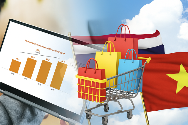 Thương mại điện tử Việt Nam xếp thứ 3 về tổng giá trị giao dịch, chỉ đứng sau 2 nước này ở Đông Nam Á - Ảnh 1.