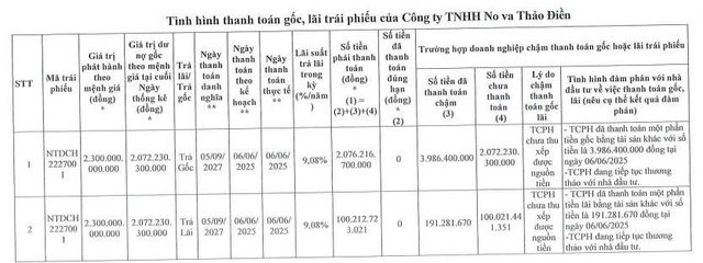 Công ty con của Novaland chậm thanh toán hơn 2.172 tỷ đồng gốc, lãi trái phiếu - Ảnh 1.