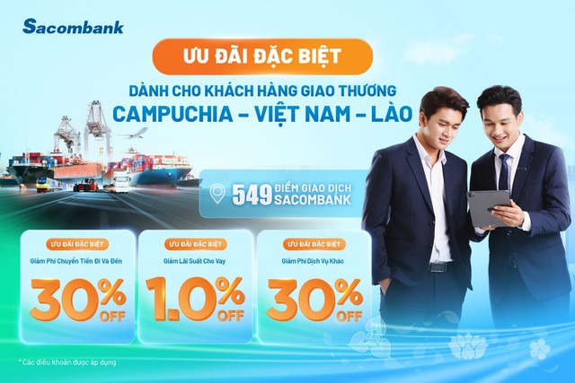 Sacombank Cambodia - cầu nối thúc đẩy tăng trưởng giao thương trong khu vực Đông Dương - Ảnh 1.