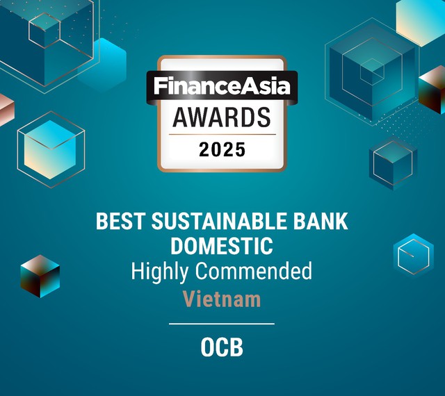 OCB được FinanceAsia vinh danh: Ngân hàng Bền vững Xuất sắc 2025 - Ảnh 1.
