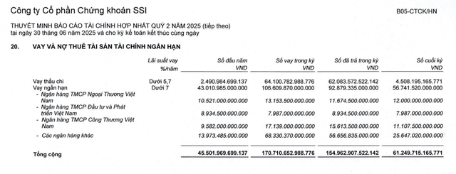Hệ thống ngân hàng bơm hơn 250.000 tỷ cho lĩnh vực chứng khoán: Vay ngắn hạn HSC, VNDirect đạt trên 20.000 tỷ, SSI vượt 61.000 tỷ đồng - Ảnh 1.